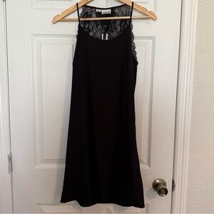 NWOT Noisy May Black Lace Slip Midi Dress